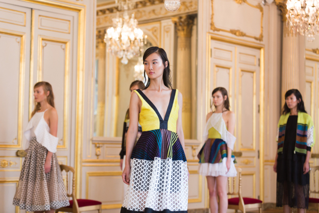 Another view, dress with yellow top, natargeorgiou spring 2016
