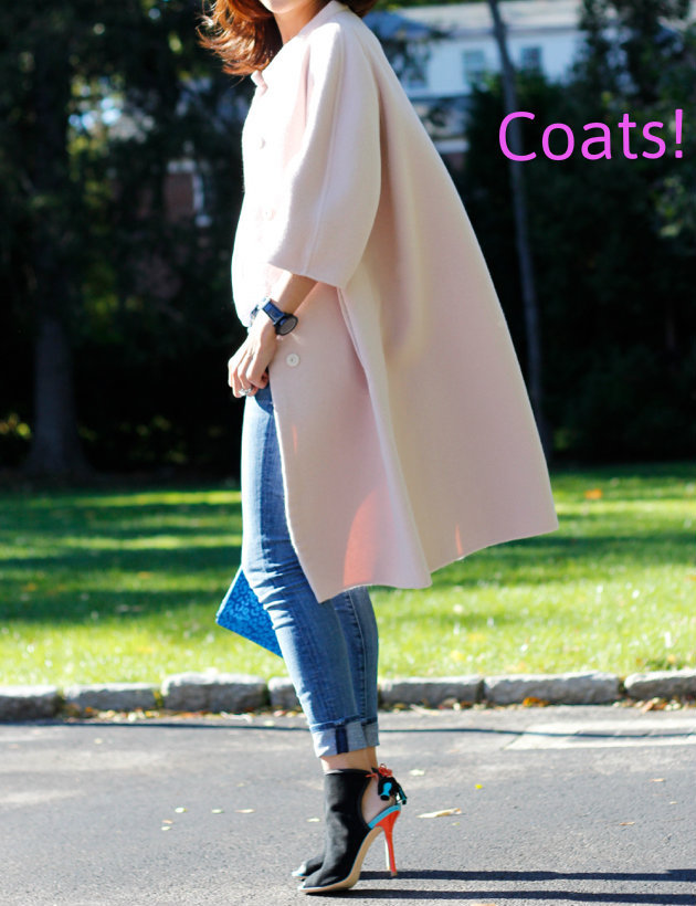 Pink Jil Sander coat