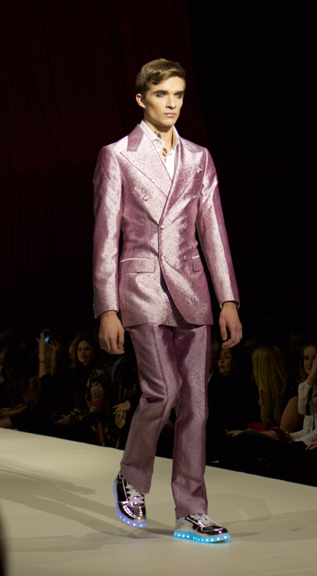 Malan Breton Pink Menswear suit