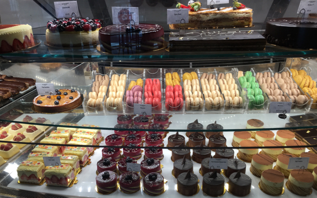 Display of pastries