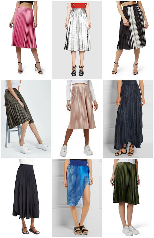 9 of my fave pleated skirts