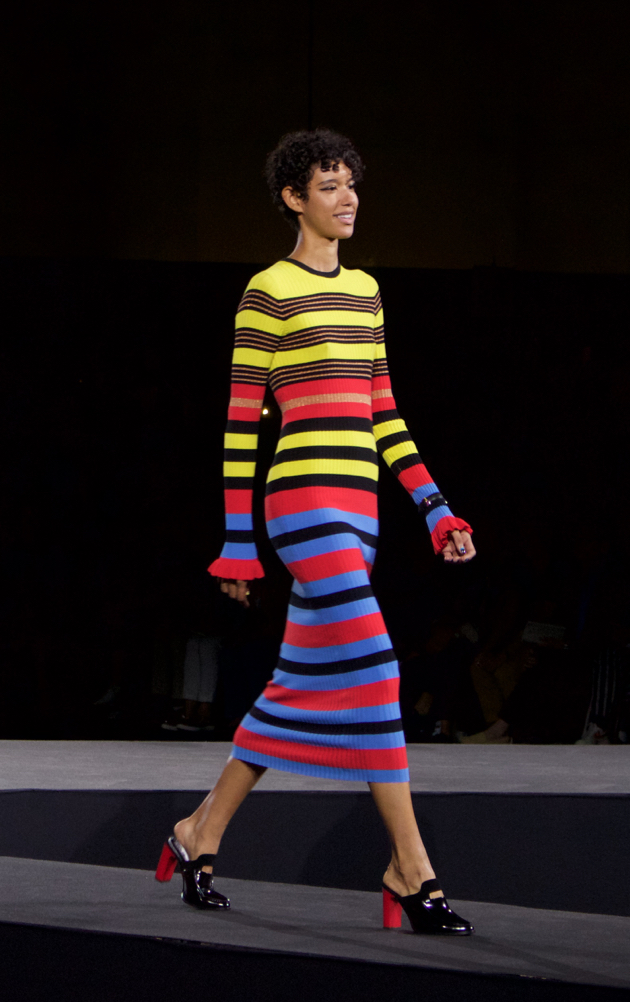 Opening Ceremony - multicolored striped dress