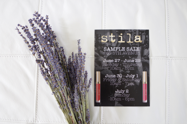 Stila Sample Sale NYC June 2017
