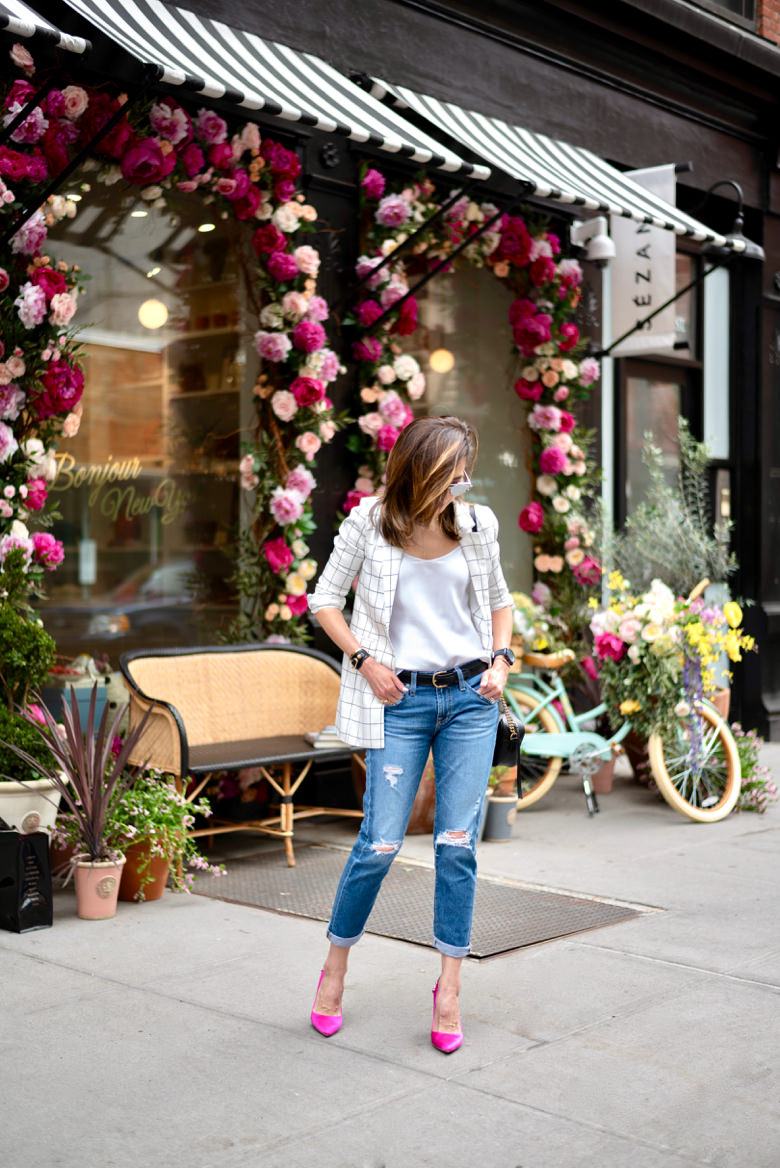 Know Where to Shop: At Sezane NYC in Soho wearing Chriselle Lim + JOA Jacket