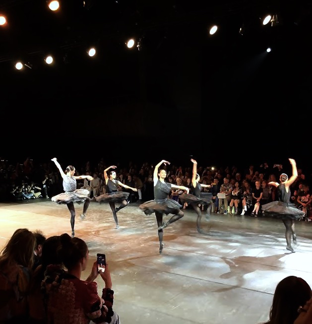 Dancing ballerinas at Runway Show for Redemption Summer 2019 at PFW