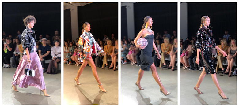 Collage of 4 Looks from Victoria Hayes for SS20 during NYFW