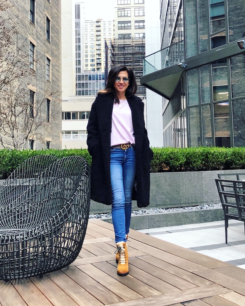 Wearing Naturalizer All-weather boots while hanging out in nyc.
